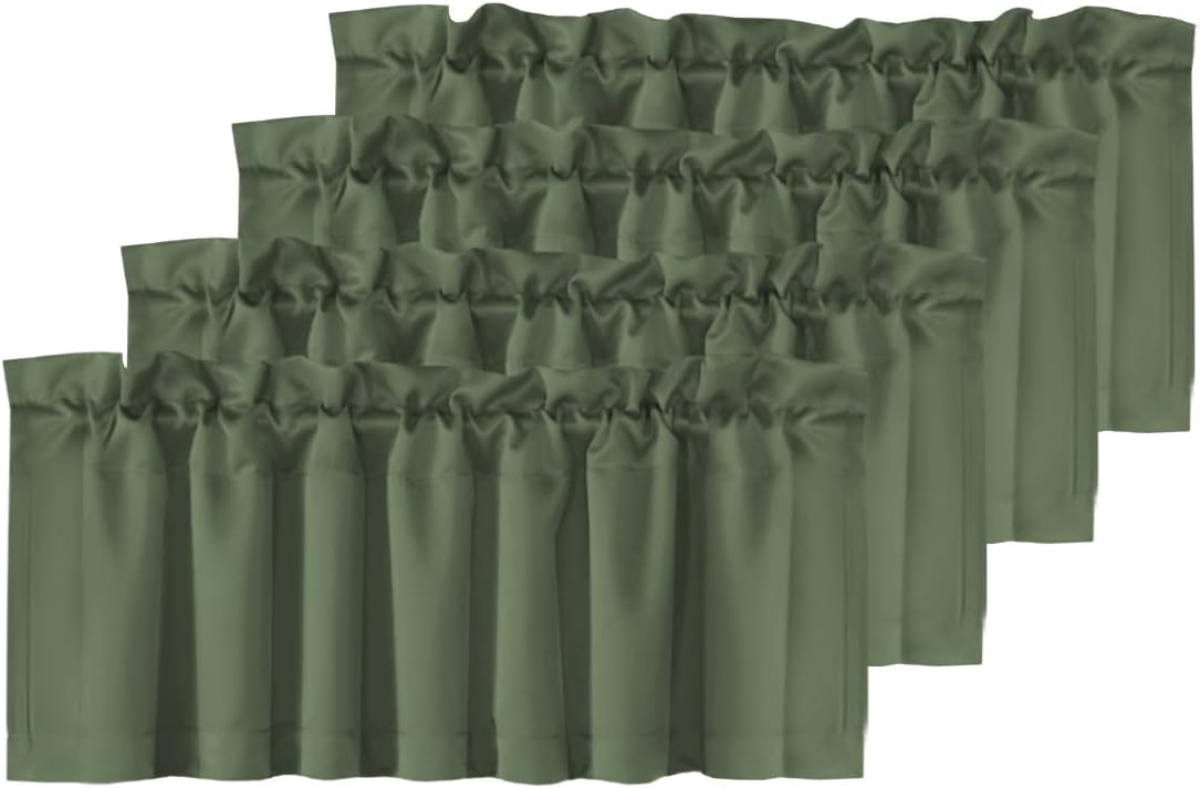 H.VERSAILTEX Blackout Curtain Valances for Stylish Windows
