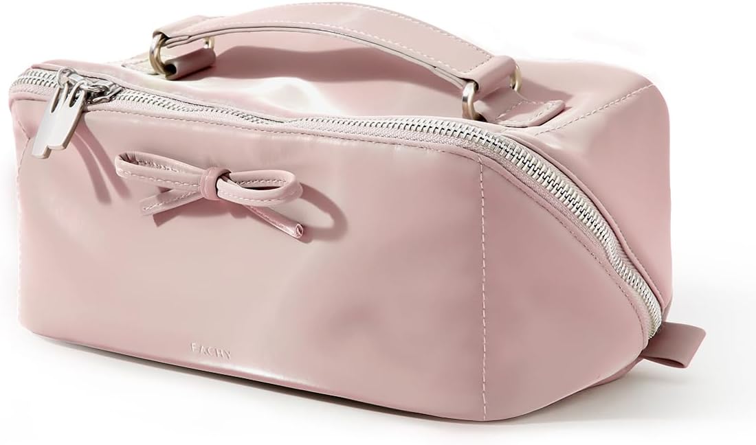 EACHY Travel Makeup Bag - Large Capacity Waterproof Pouch