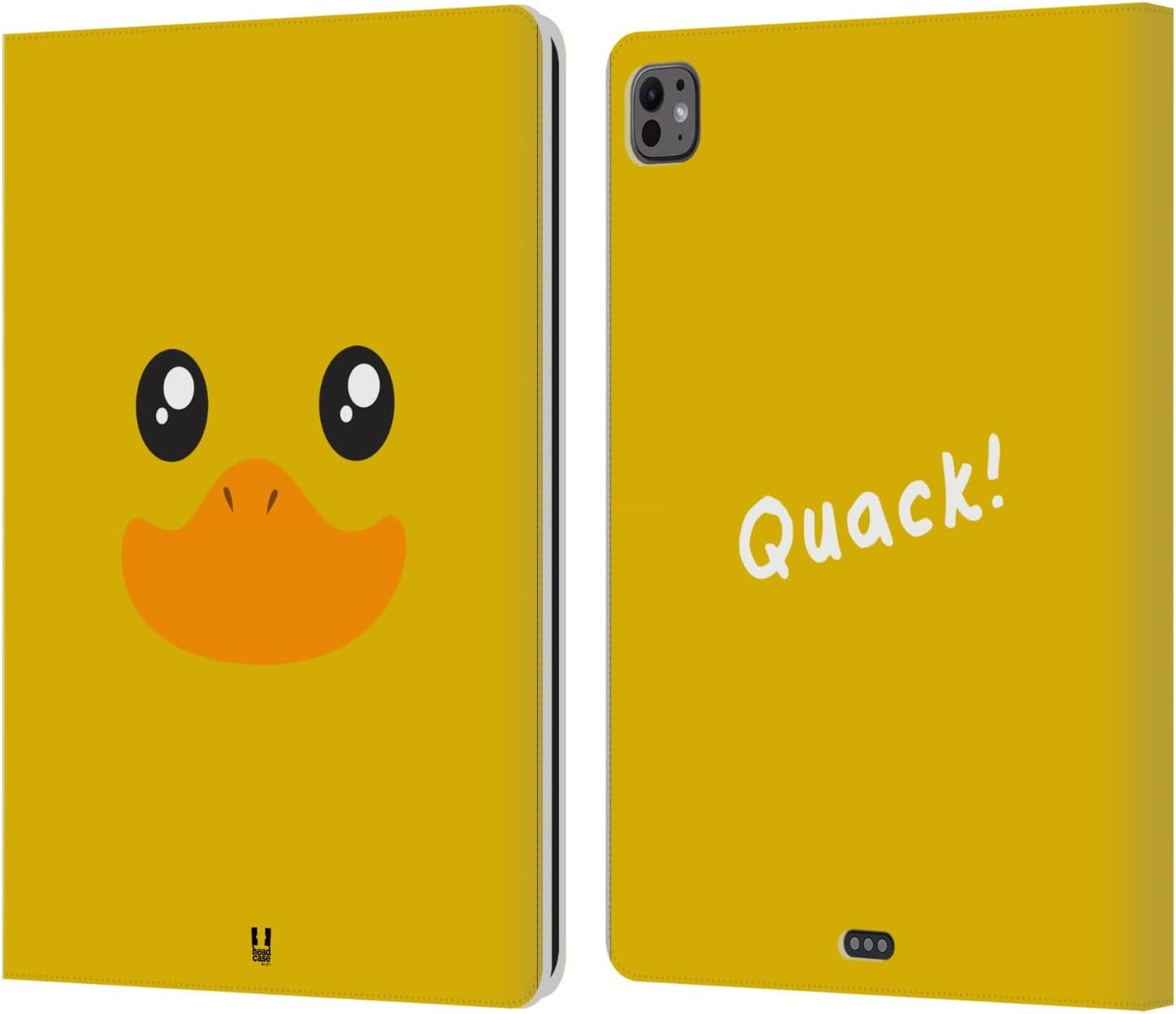 Kawaii Duck Leather Wallet Case for Apple iPad Pro 13 M4 2024