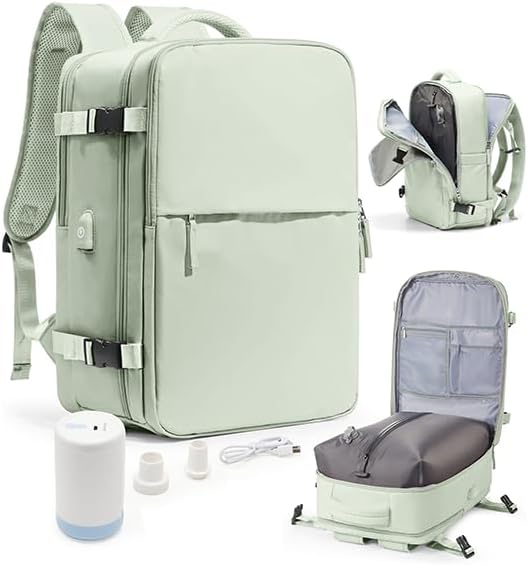 Vacuum Seal Travel Backpack with Air Pump for Easy Packing