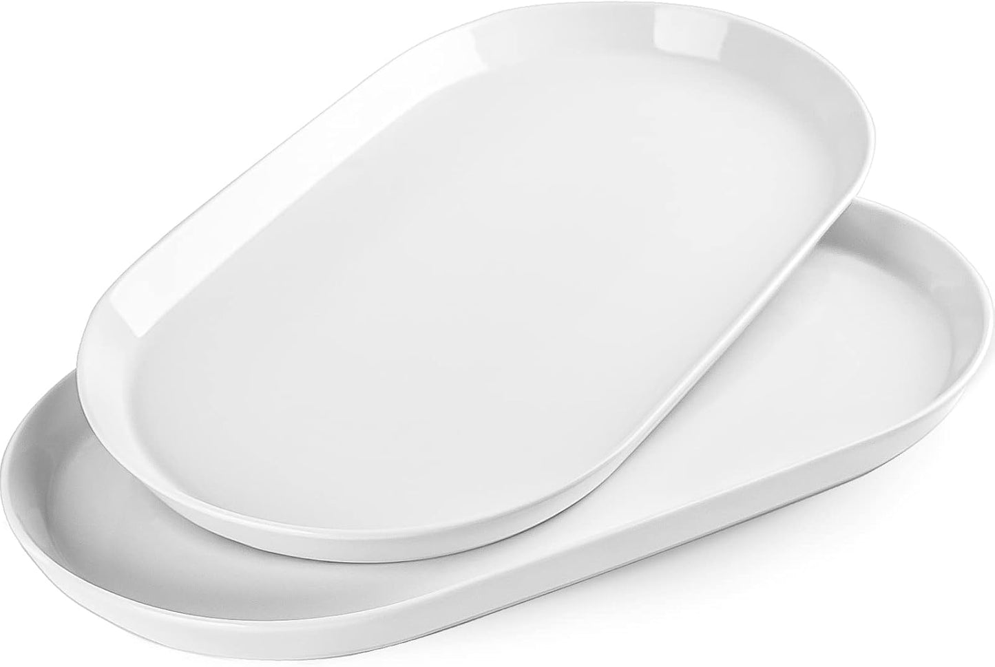 16 Inch Large Serving Platter Set of 2 for Entertaining Food
