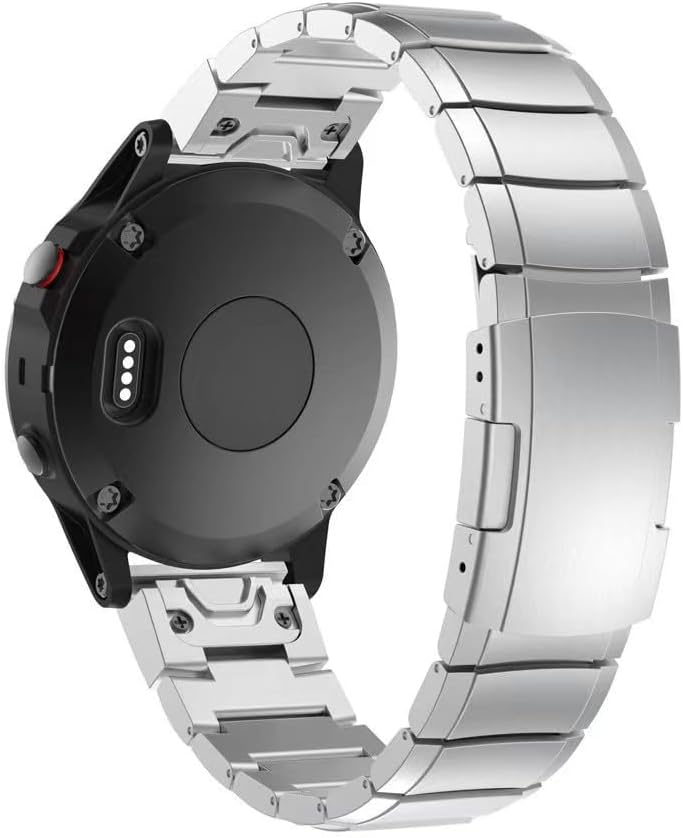 26mm Titanium Metal Quick Release WatchBand for Fenix 8 & More