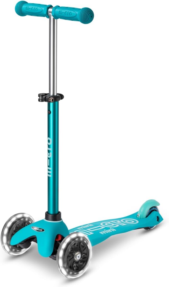 Micro Kickboard Mini Deluxe LED Scooter for Kids with Safety Features