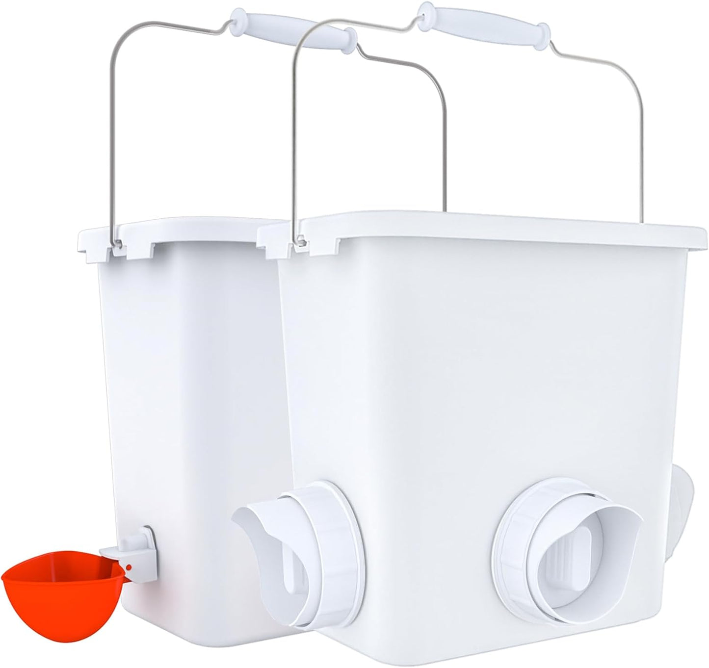 Automatic Chicken Feeder and Waterer Set for Easy Poultry Care