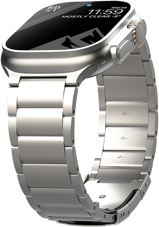 Titanium Metal Band for Apple Watch Ultra and Series Models