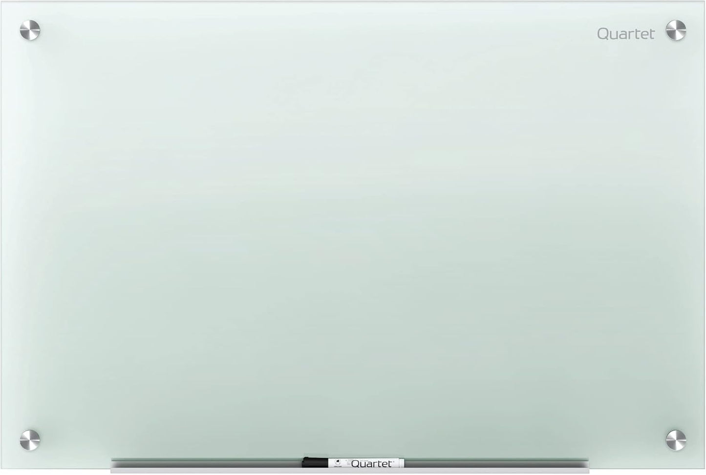 Quartet Glass Whiteboard, 4ft x 3ft Non-Magnetic Dry Erase Board