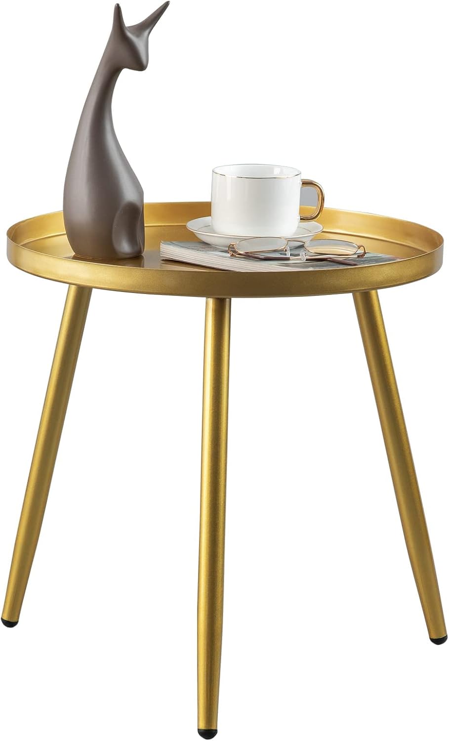 AOJEZOR Gold End Table - Stylish Side Table for Any Room