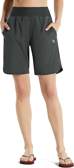BALEAF Women's 8 in Quick Dry Boardshorts with Pockets UPF 50