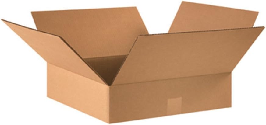 AVIDITI Shipping Boxes Flat 16L x 16W x 4H for Packing Needs