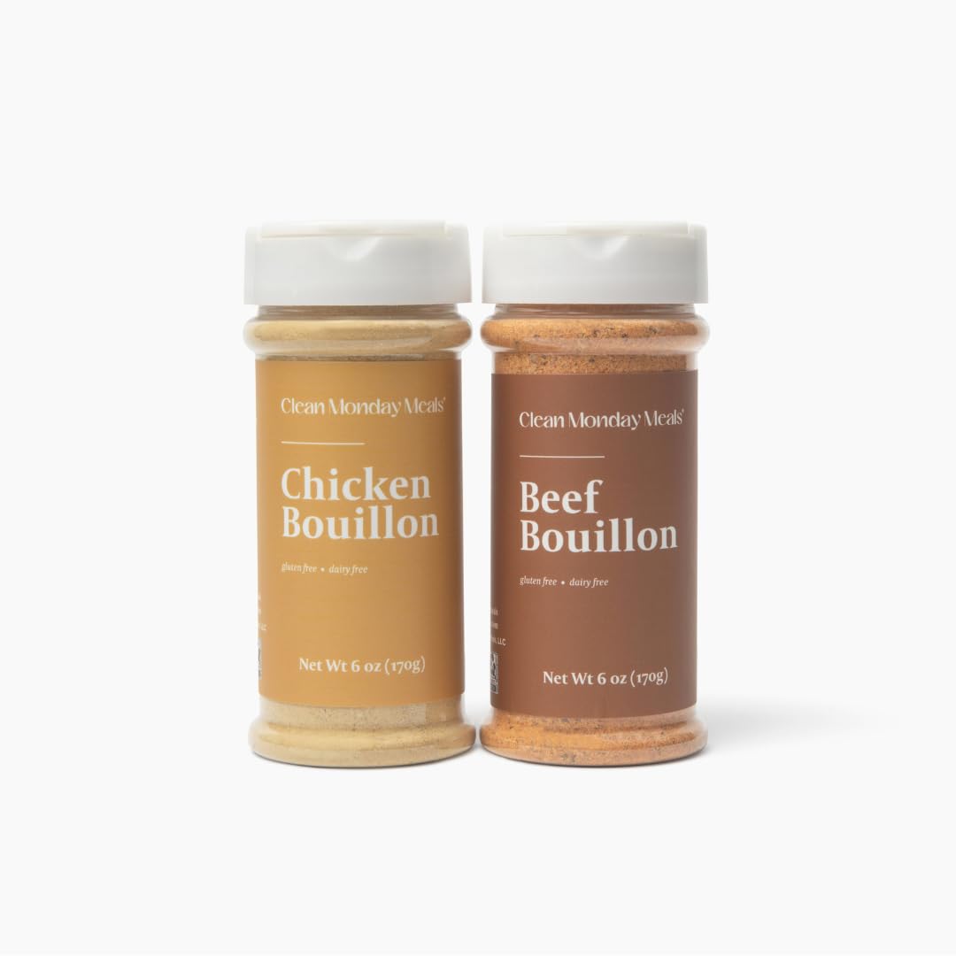 Clean Monday Meals Chicken & Beef Bouillon Two Pack for Flavor