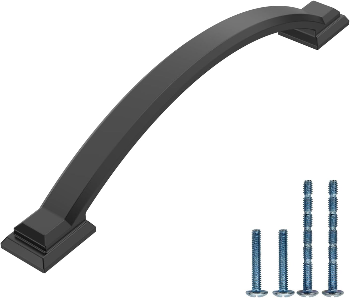 Stylish 10 Pack 5 inch Matte Black Cabinet Pulls for Kitchen