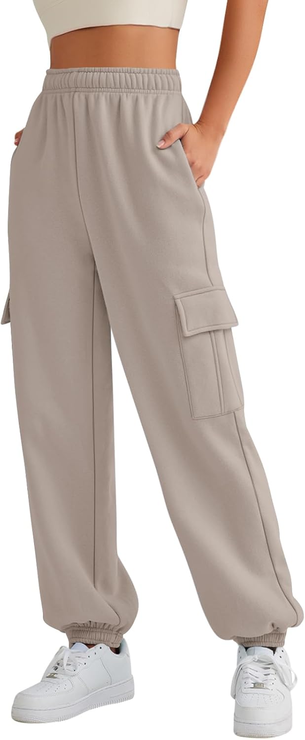 AUTOMET Womens Cargo Sweatpants for Trendy Fall Fashion Looks