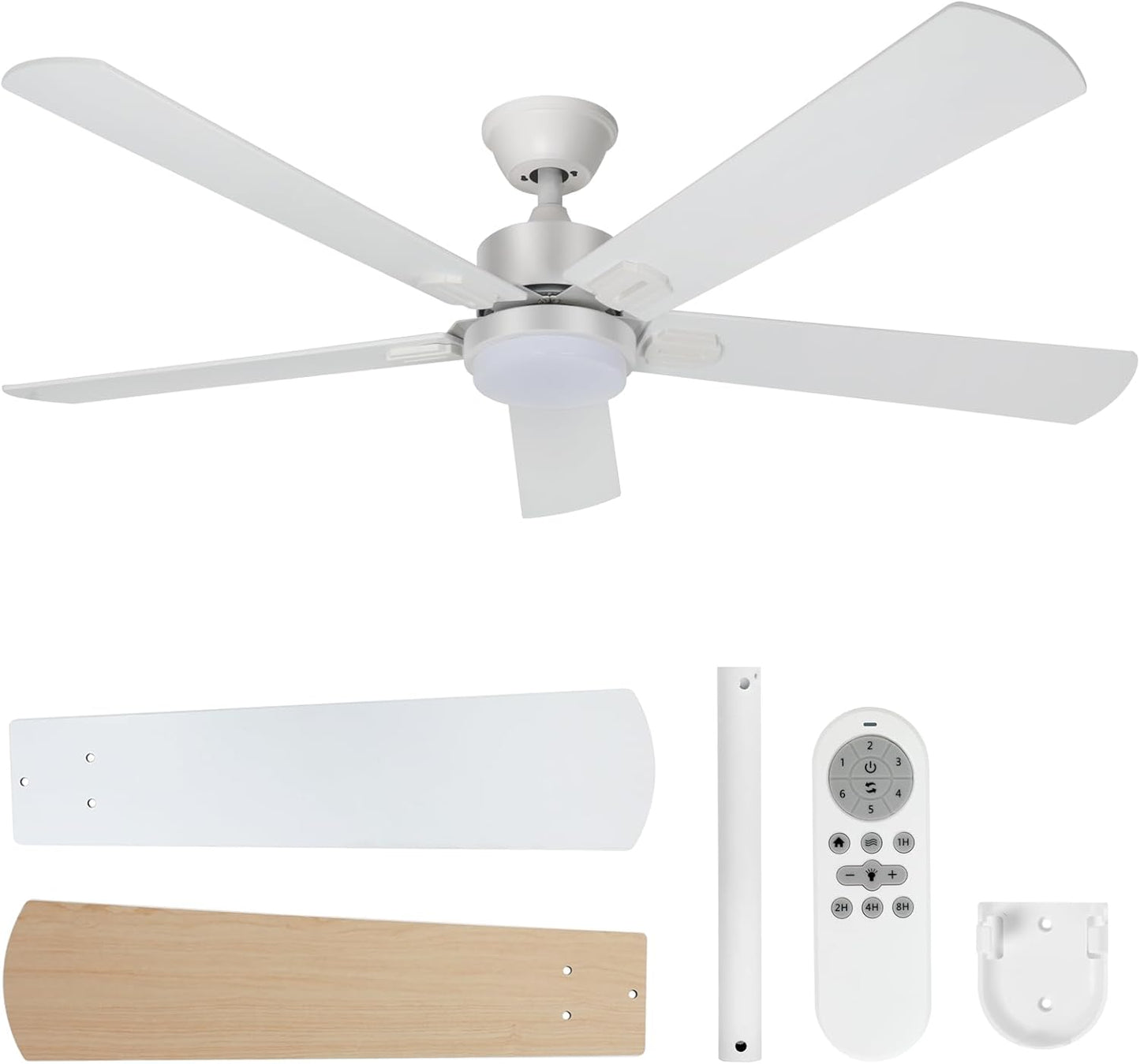 52 in Ceiling Fan with Light and Remote for Indoor and Outdoor