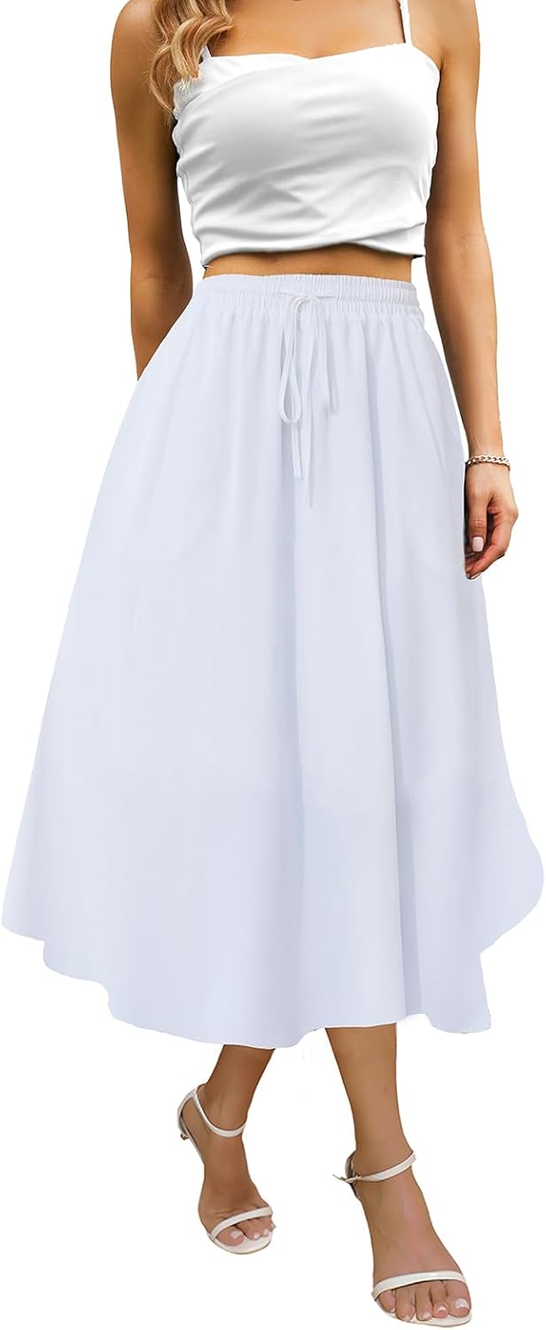 Maxi Skirts for Women with Pockets for Casual Beach Parties
