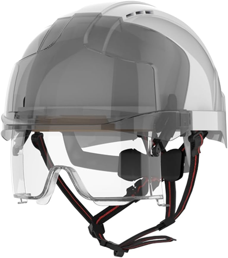 Vented White/Smoke Safety Helmet by JSP