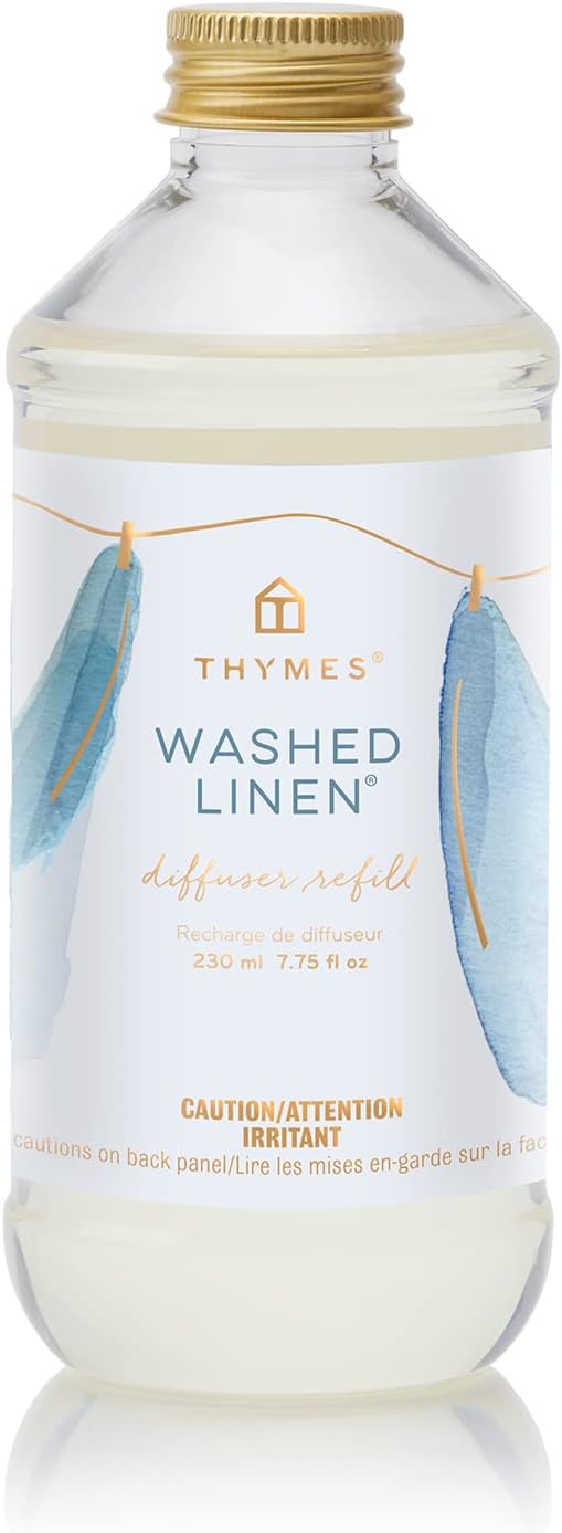 Thymes Reed Diffuser Oil Refill - Washed Linen - 7.75 Fl Oz