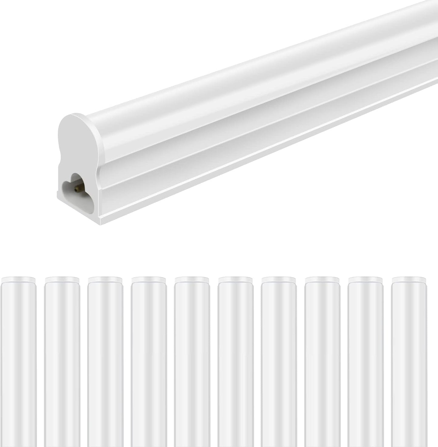 LightingWill 10 Pack LED Shop Light 4FT for Bright Spaces
