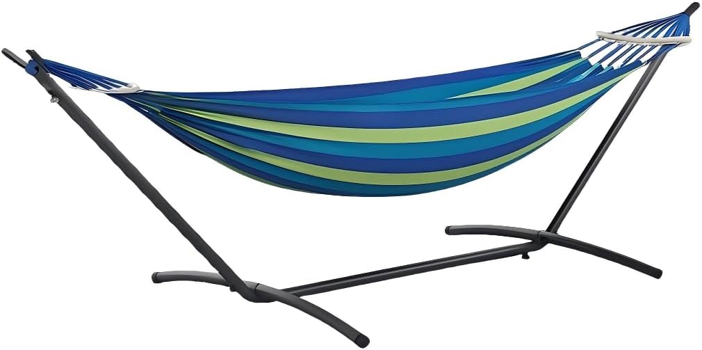 Double Hammock with Stand for 2 People, Heavy Duty 500 lb