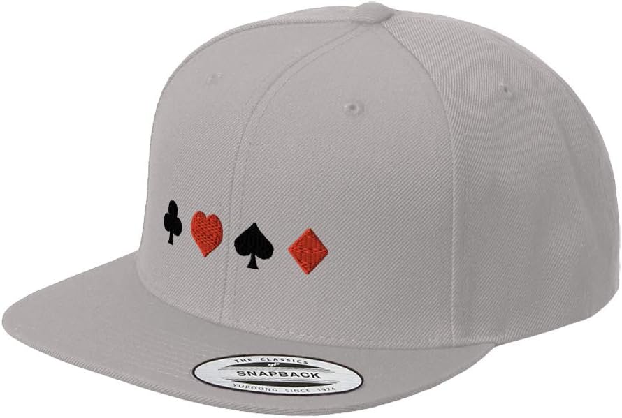 Personalized Poker Game Embroidered Snapback Cap