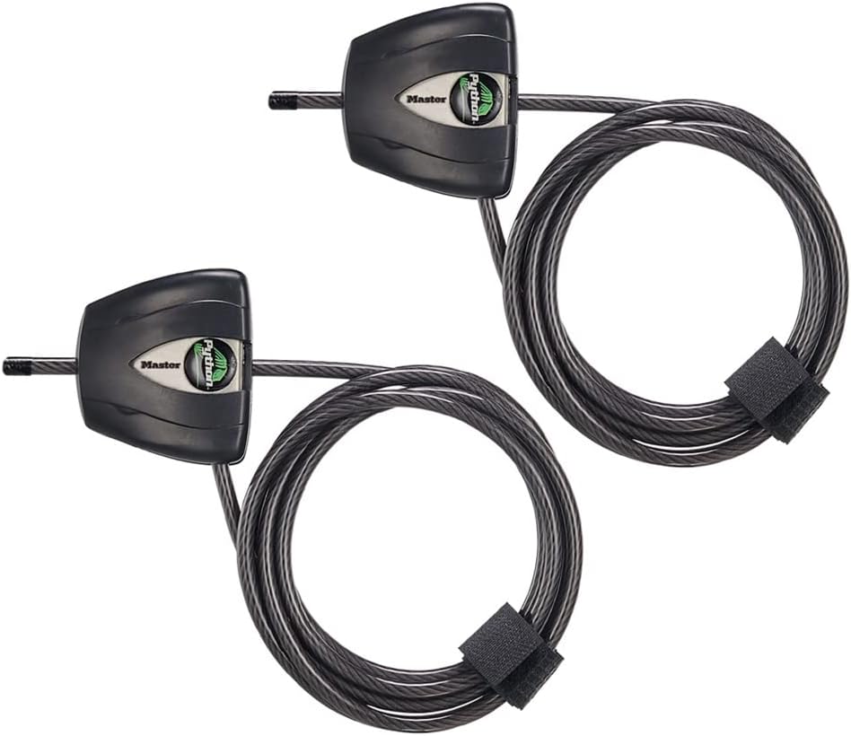 Ultimate Security: Master Lock Steel Cable Lock 2 Pack