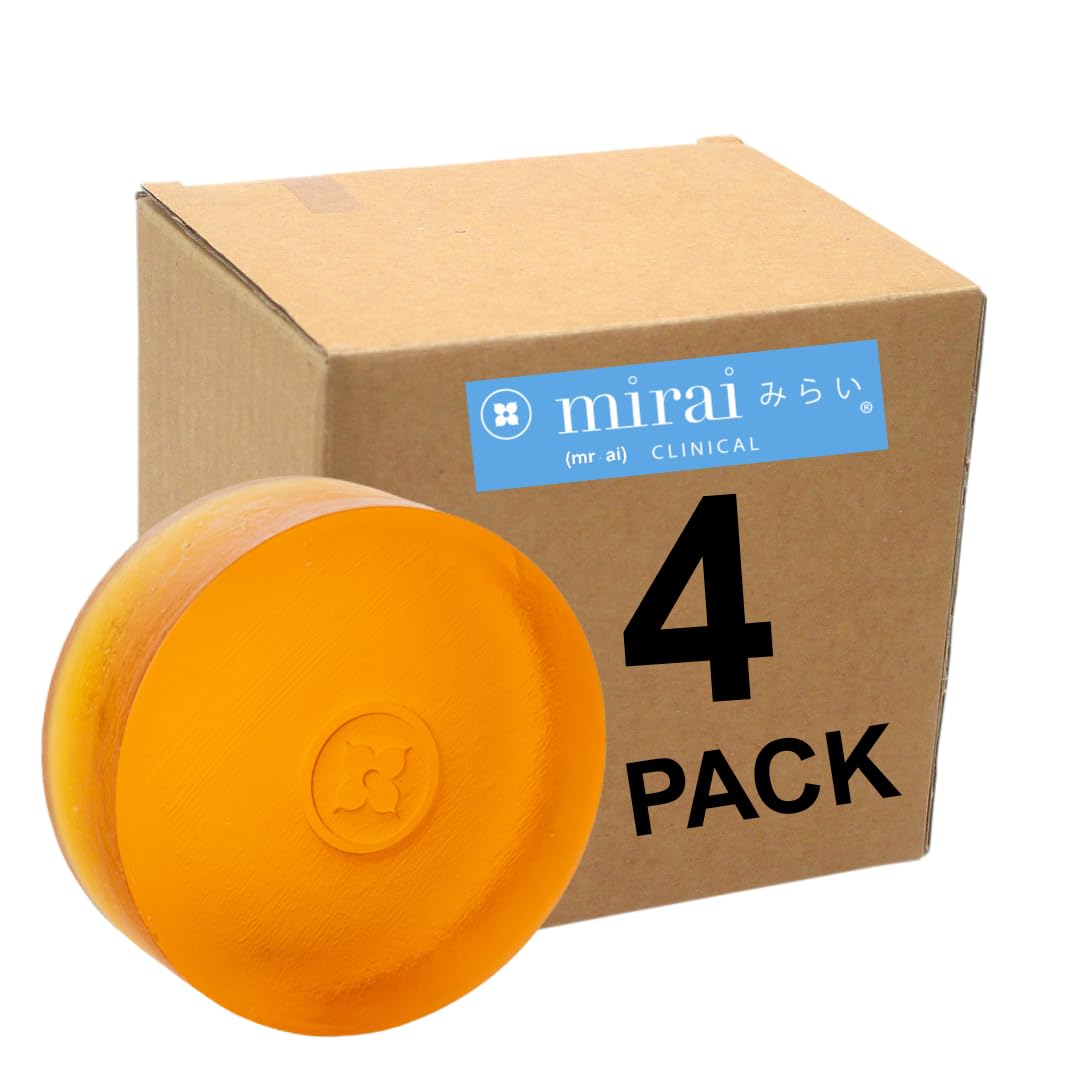 Mirai Clinical Persimmon Soap Bar for Body Odor - 4 Pack