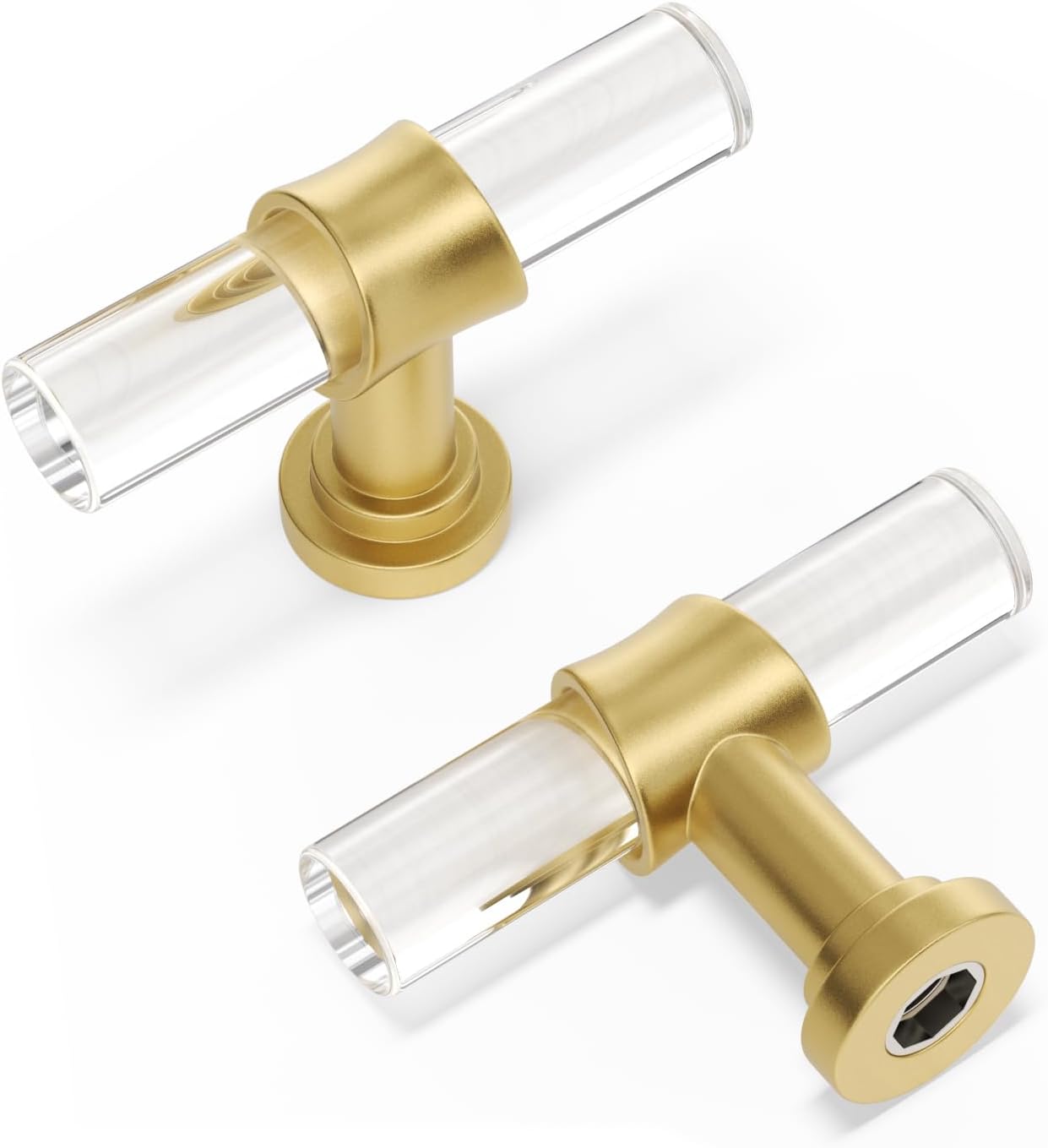Peaha 100 Pack Gold Knobs for Bathroom Dresser & Kitchen Cabinets