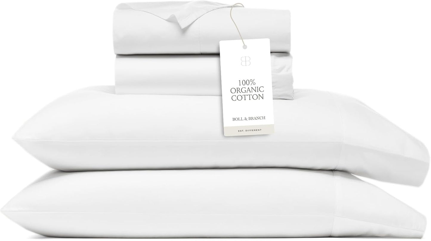BOLL & BRANCH Signature Hemmed Sheet Set - King Size Luxury