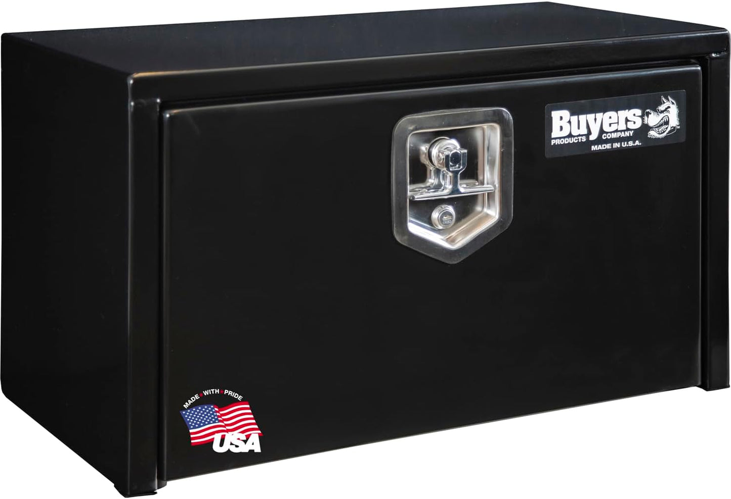 Durable Black Steel Underbody Truck Box for Secure Storage