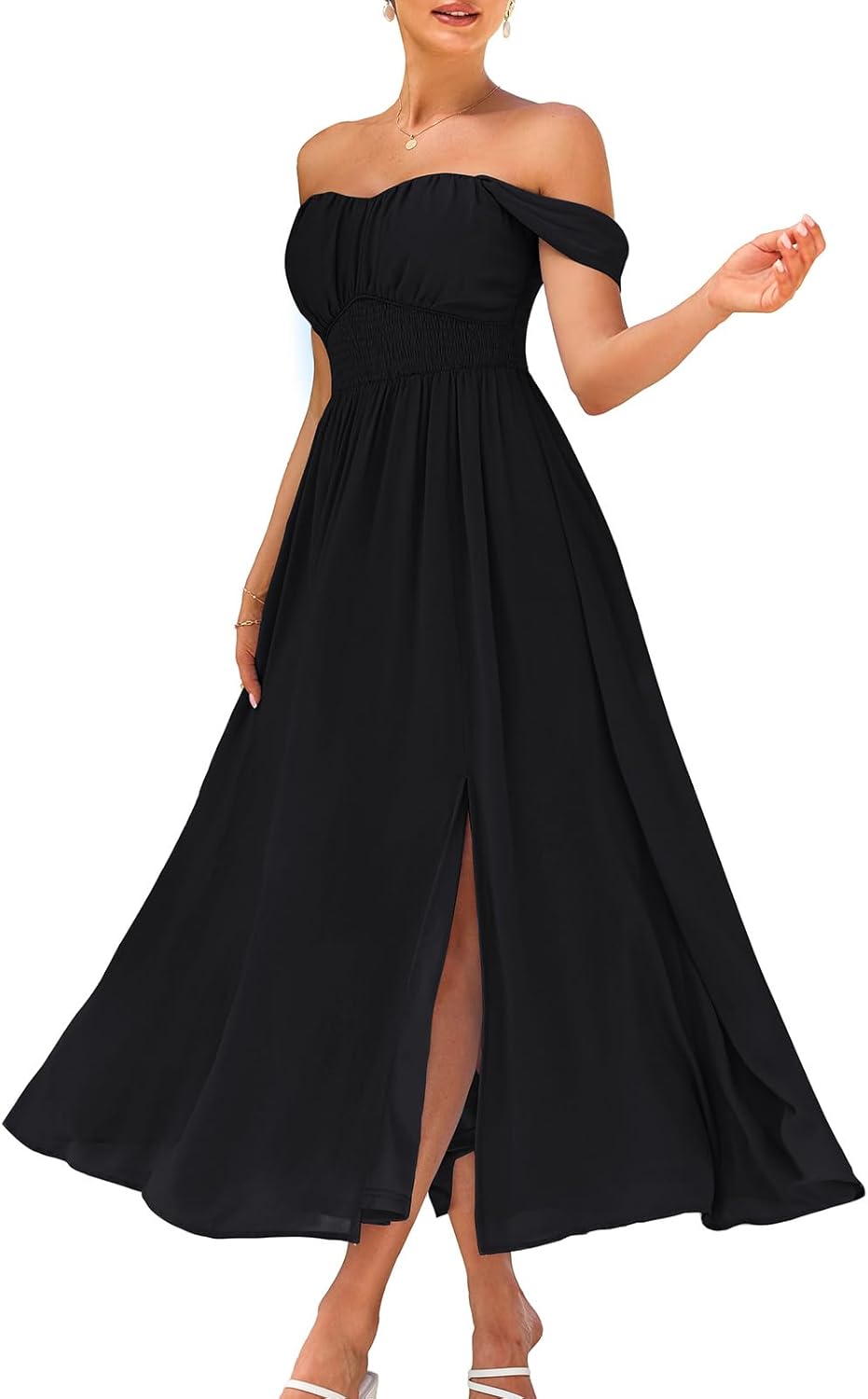 GRACE KARIN Women's Summer Floral Print A Line Maxi Dress