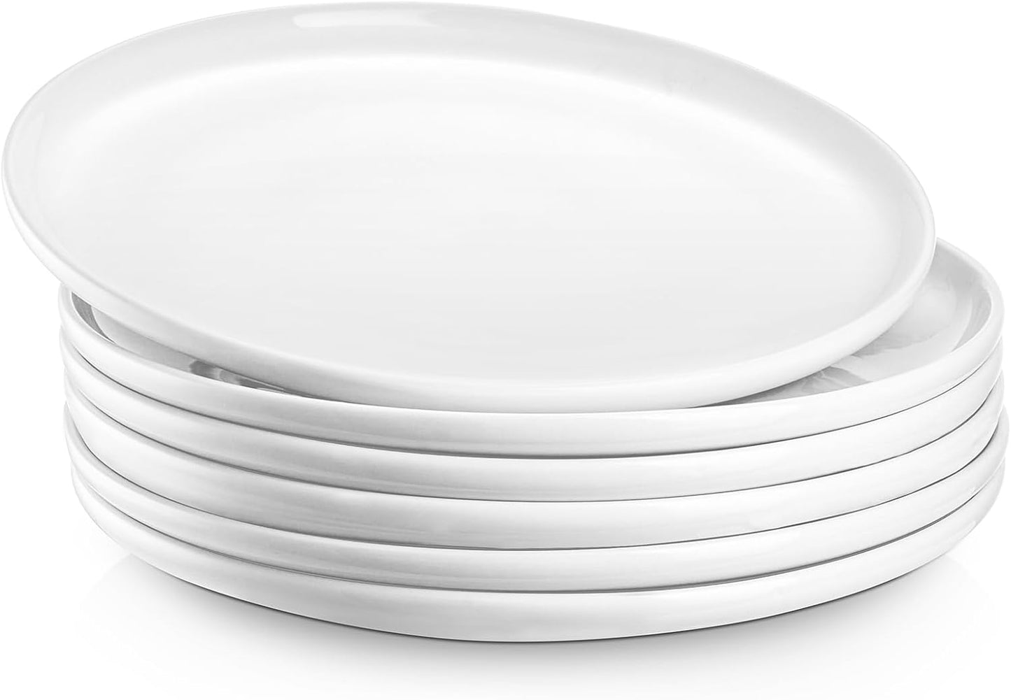 Jassceram 8.5 Inch Small Dinner Plates Set of 6 for All Occasions