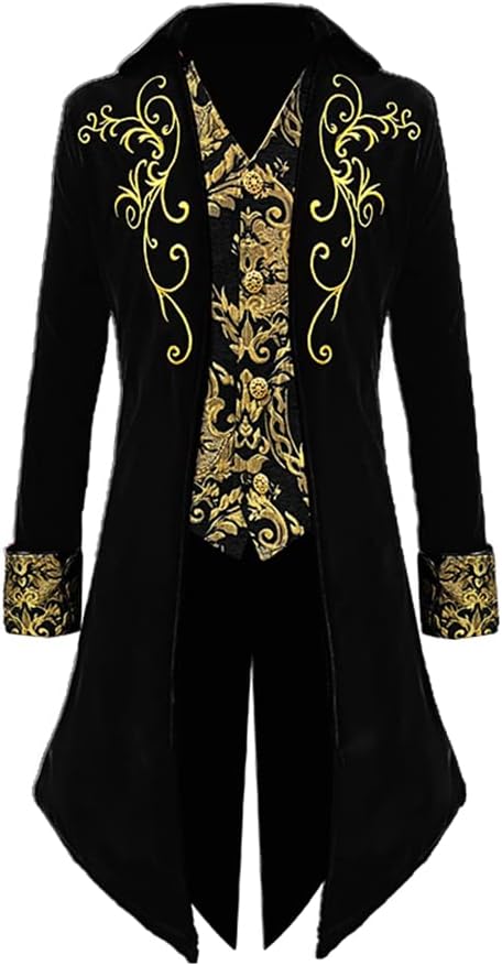 Apocrypha Mens Medieval Steampunk Tailcoat for Unique Style