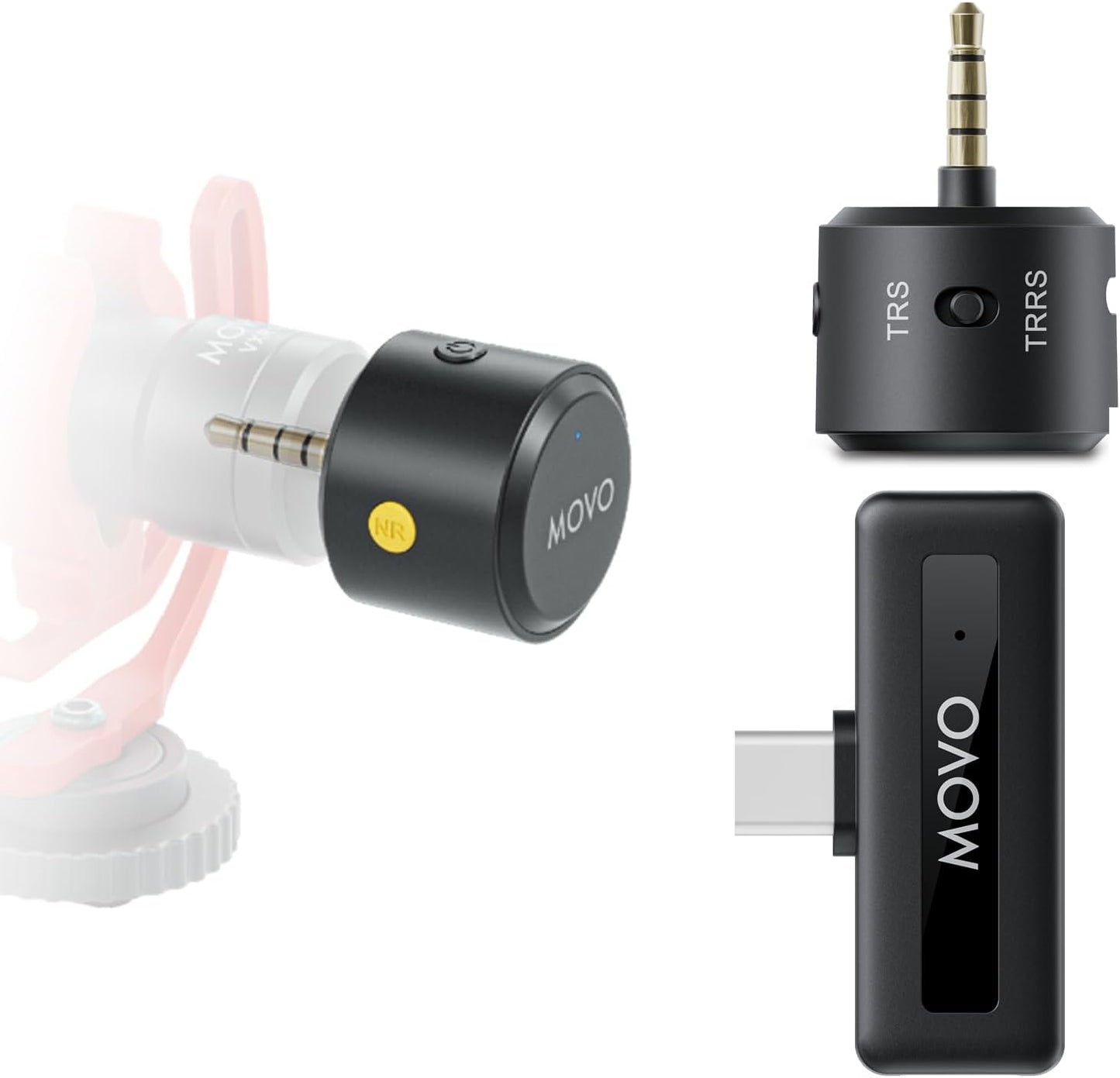 Movo WM-VXR10 Wireless Shotgun Mic Adapter for USB-C Devices