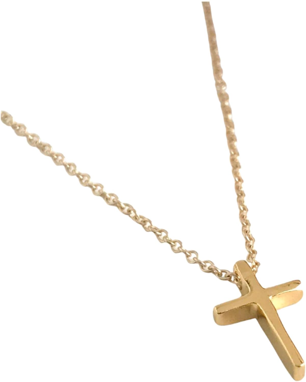 Dainty Gold Cross Necklace for Women - Perfect Christian Gift