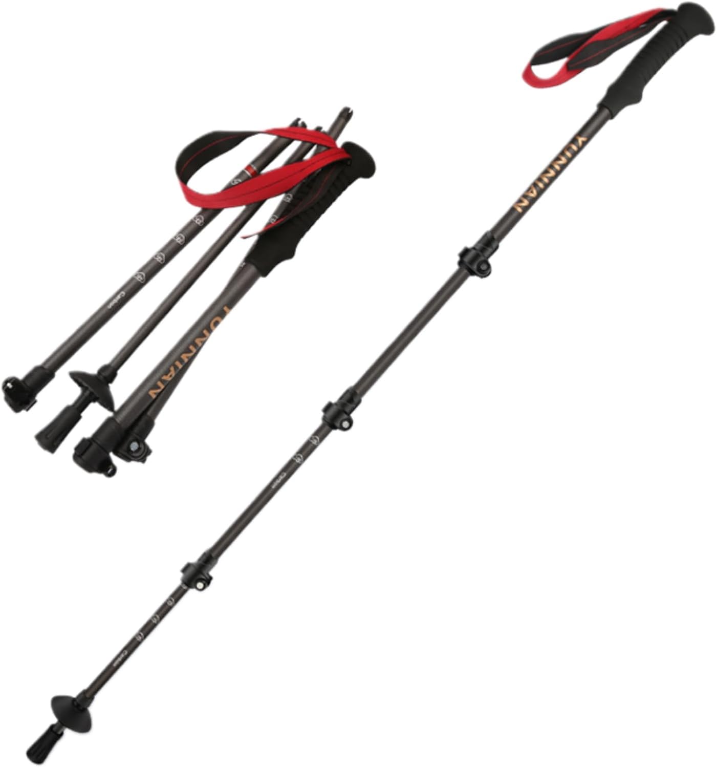 Ultralight Carbon Fiber Trekking Pole - Quick Locks, Storage Bag