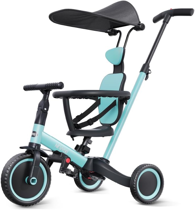 Versatile 6-in-1 Tricycle for Toddlers 1-3, Safe and Fun