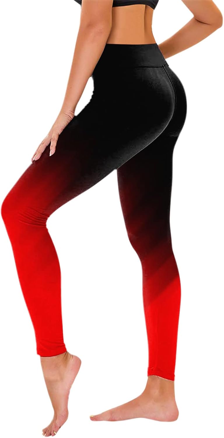 Gradient High Waisted Leggings: Seamless Scrunch Butt Yoga Pants
