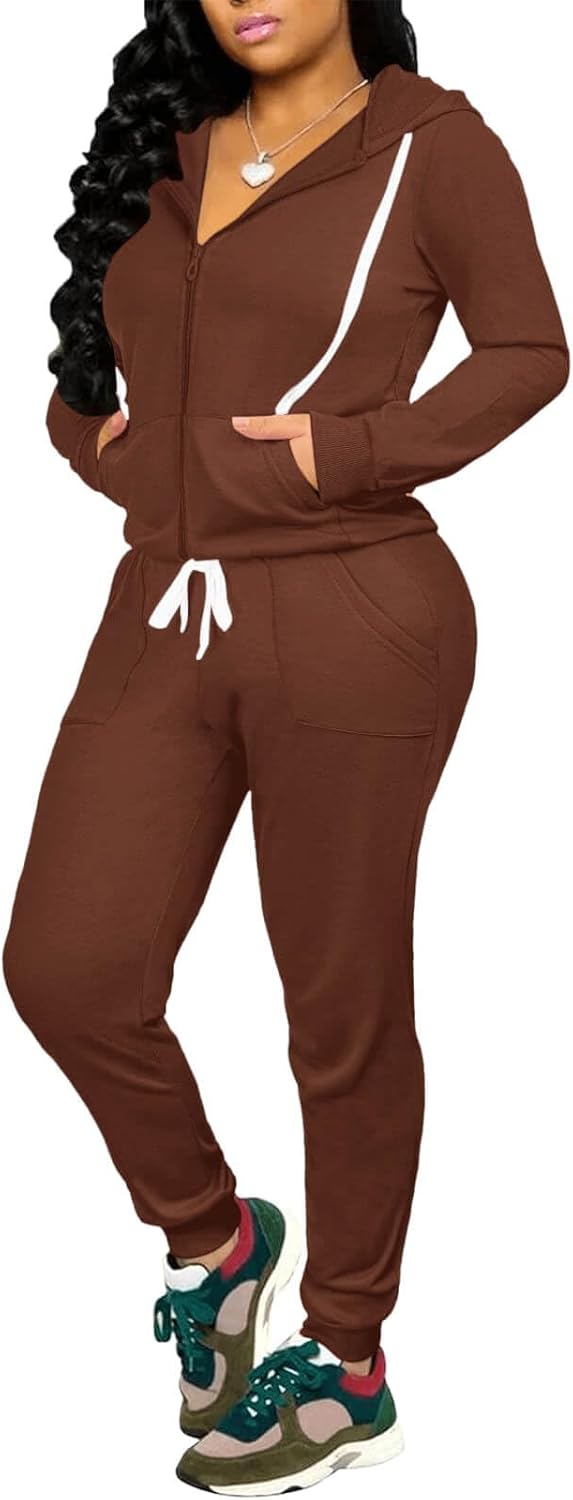 CLOCOR Track Suits for Women - Casual 2 Piece Sweatsuit Set