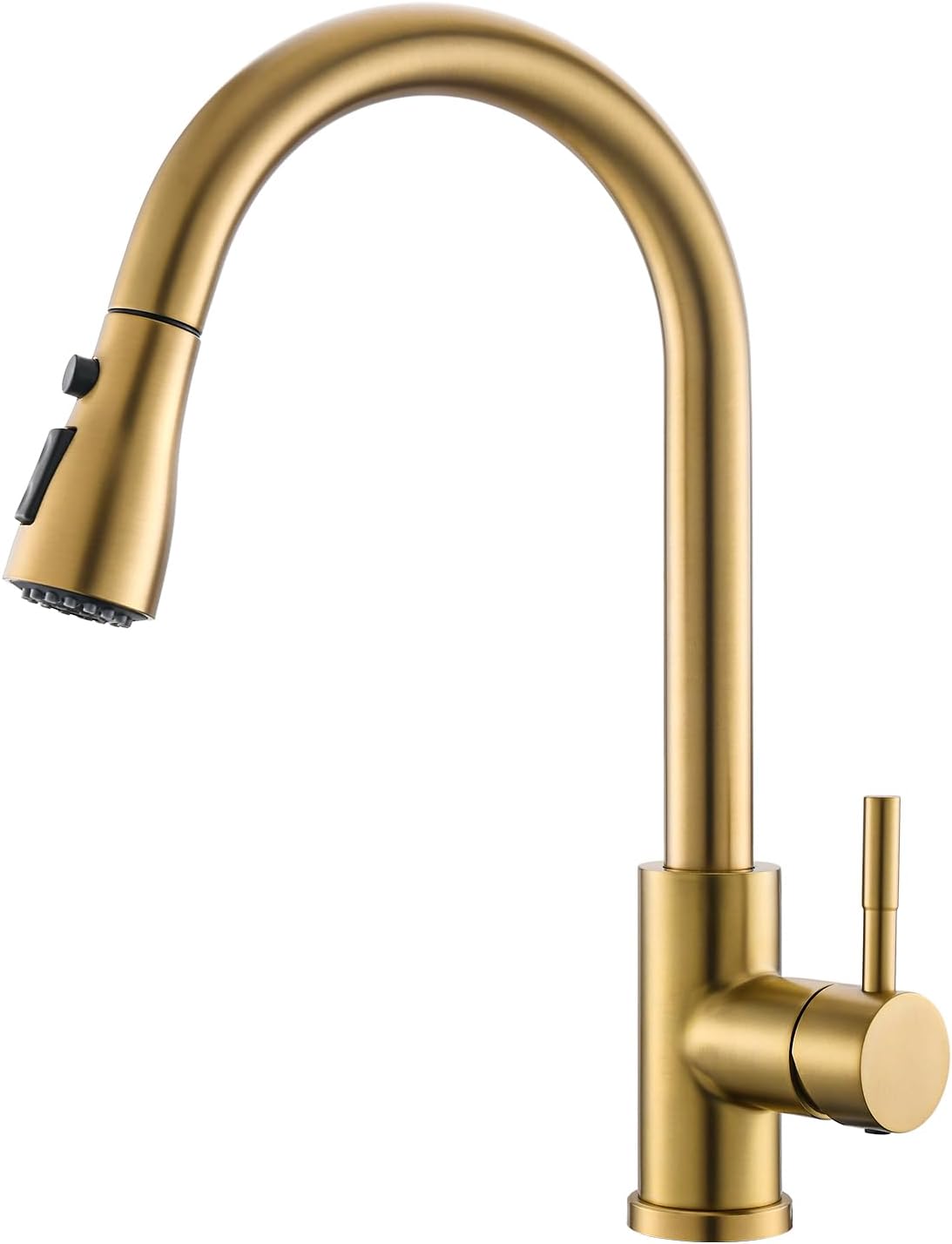 GIMILI Gold Kitchen Faucet with Pull Down Sprayer for Versatile Use
