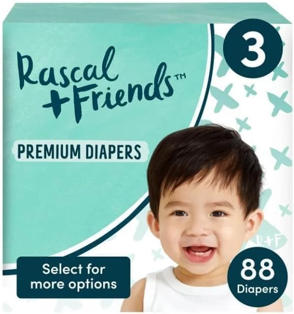 Ultra-Absorbent Premium Diapers - Size 3, 88 Count