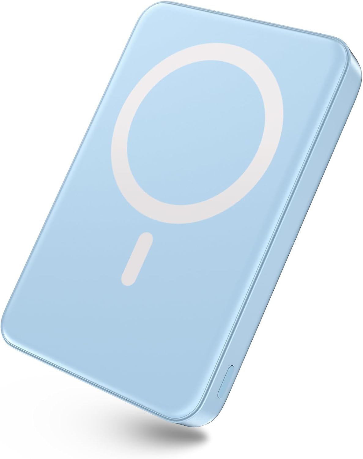 Fast Charge with Style: HAIARA Magnetic 10000mAh Power Bank - Blue