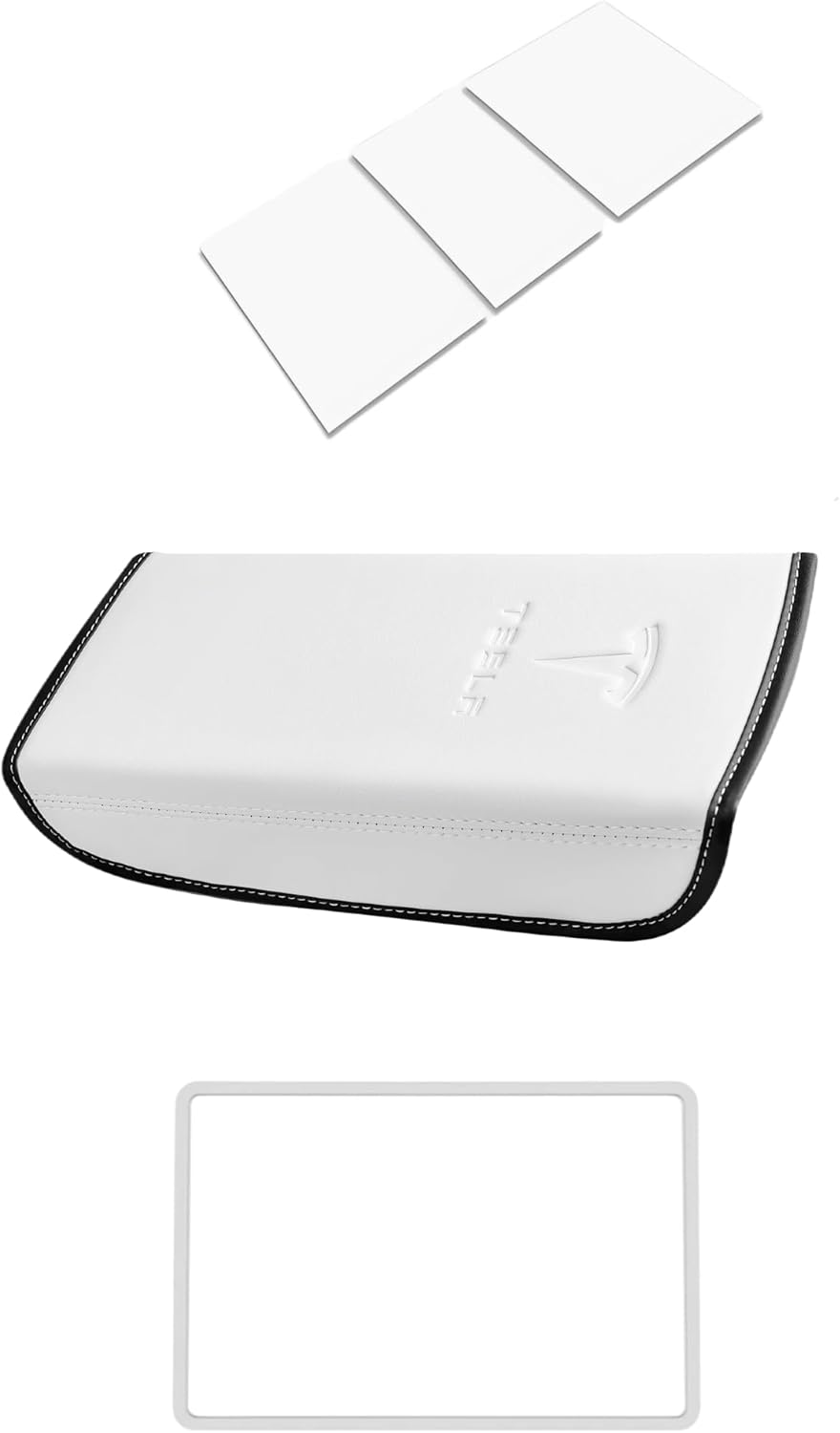 Center Console Cover 3Pcs for Tesla Model 3/Y Refresh 2024-2026