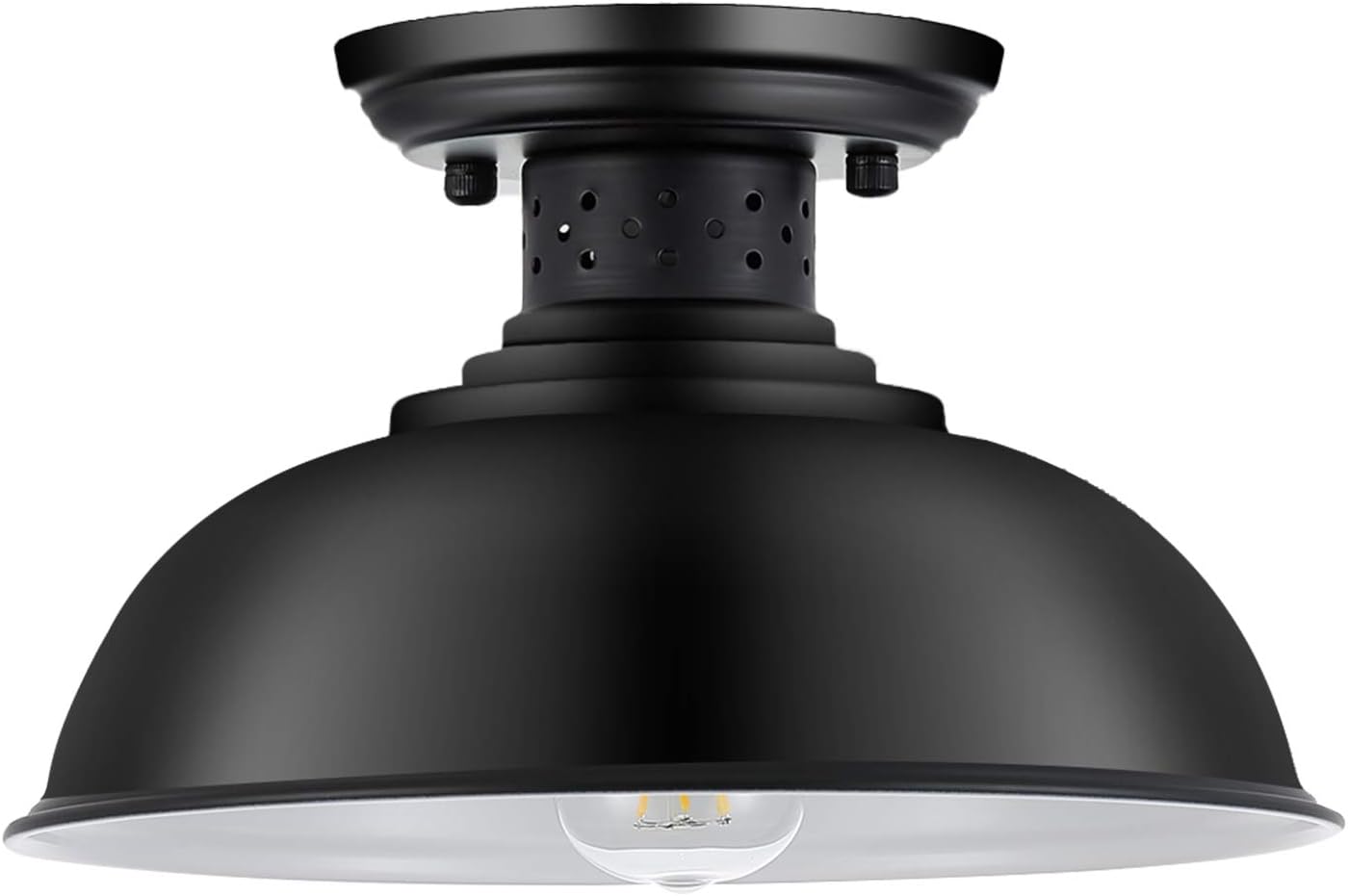 Industrial Semi Flush Mount Ceiling Light for Home Spaces