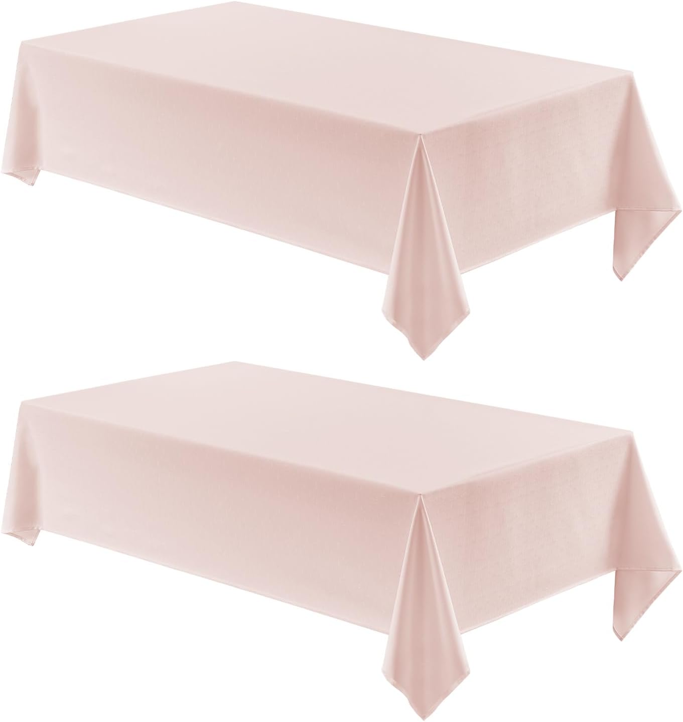 2 Pack Rectangle Tablecloths, Water Resistant & Wrinkle Free