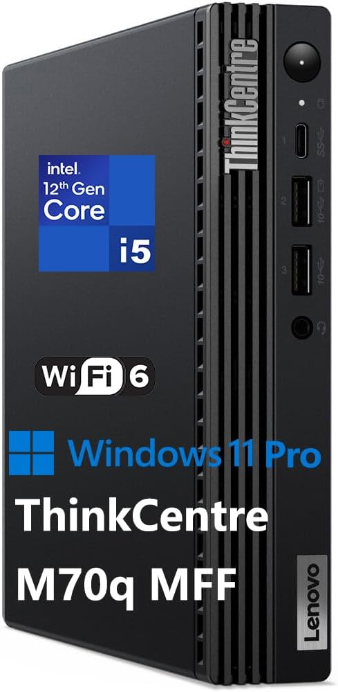 Lenovo ThinkCentre M70q Tiny Business Desktop with i5-12500T