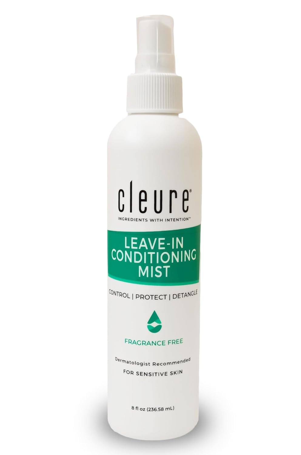 Cleure Hypoallergenic Leave-In Conditioner - Frizz Control & Sensitivity Safe
