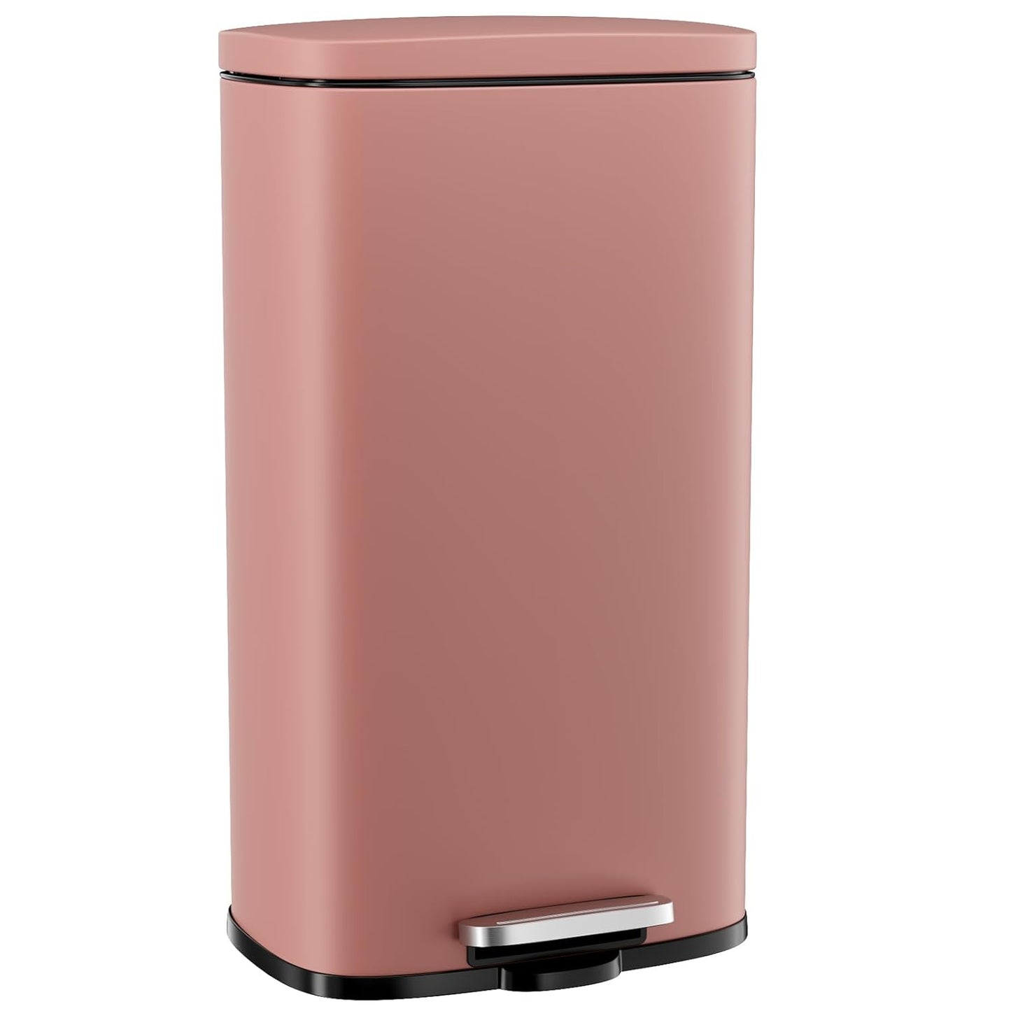 Arlopu 50L Stainless Steel Step Trash Can for Kitchen Use