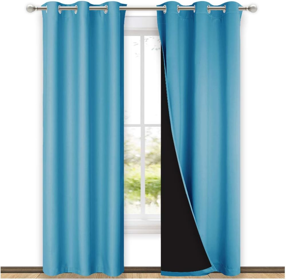 NICETOWN 100% Blackout Curtains for Energy Efficiency & Noise Control