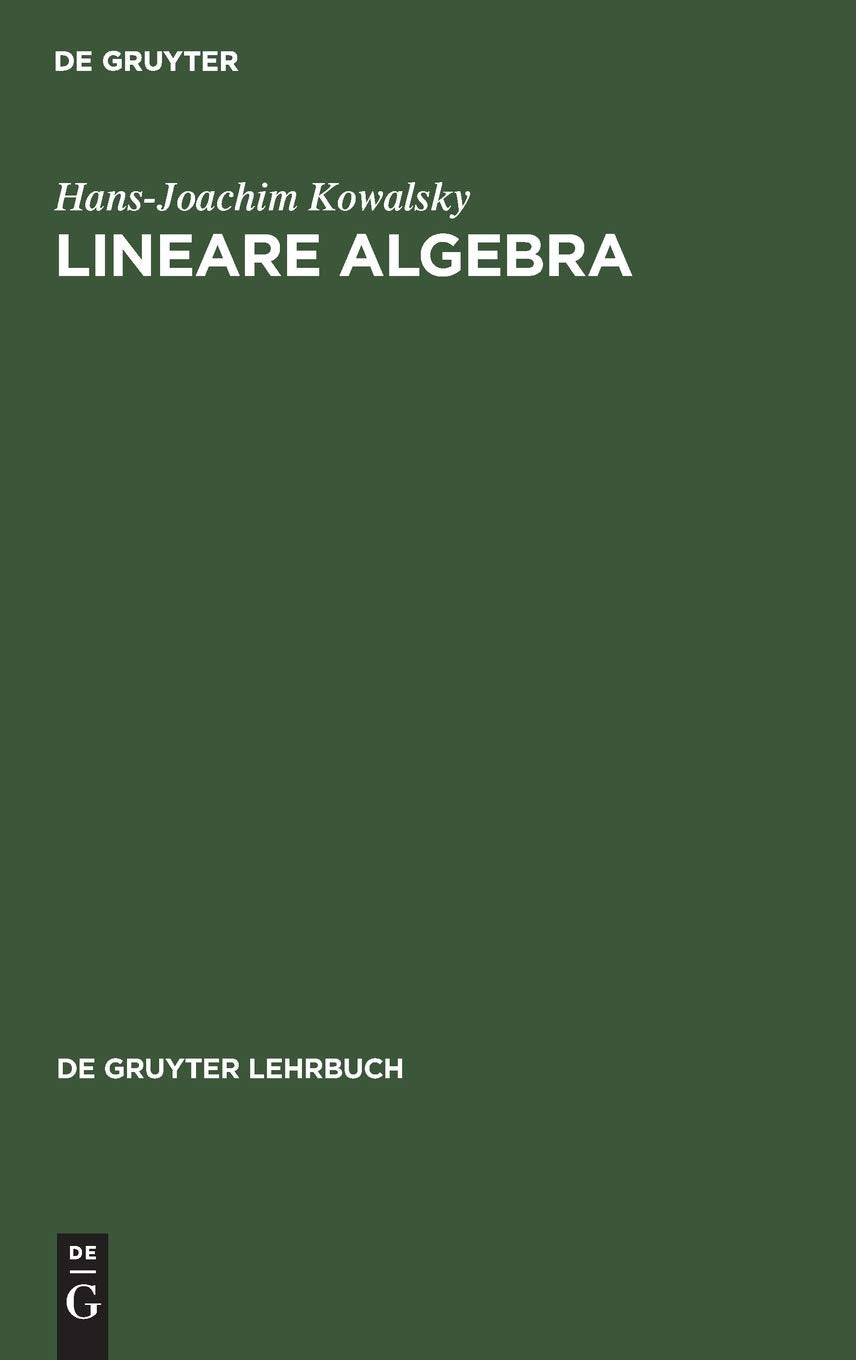 Lineare Algebra (De Gruyter Lehrbuch) - Essential Guide for Students
