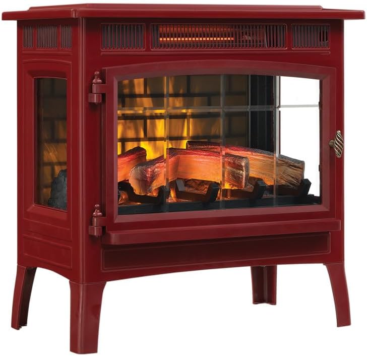 Electric Fireplace Stove Heater with 3D Flame Effect for Cozy Ambiance