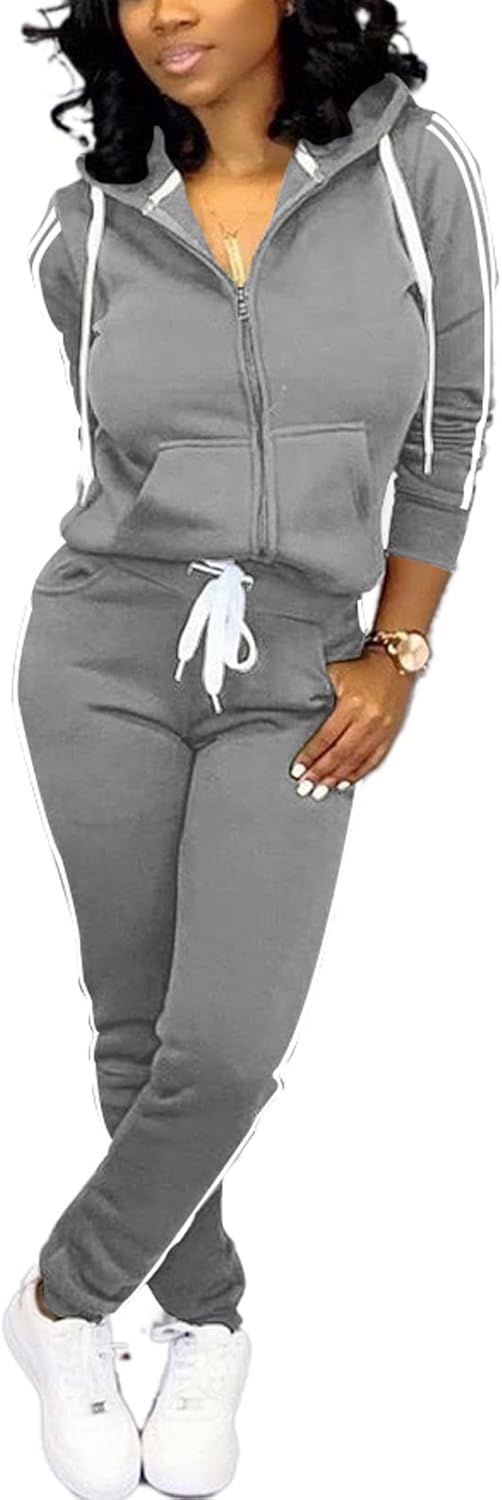 Mrskoala Two Piece Outfits for Women Tracksuit Sweat Suits